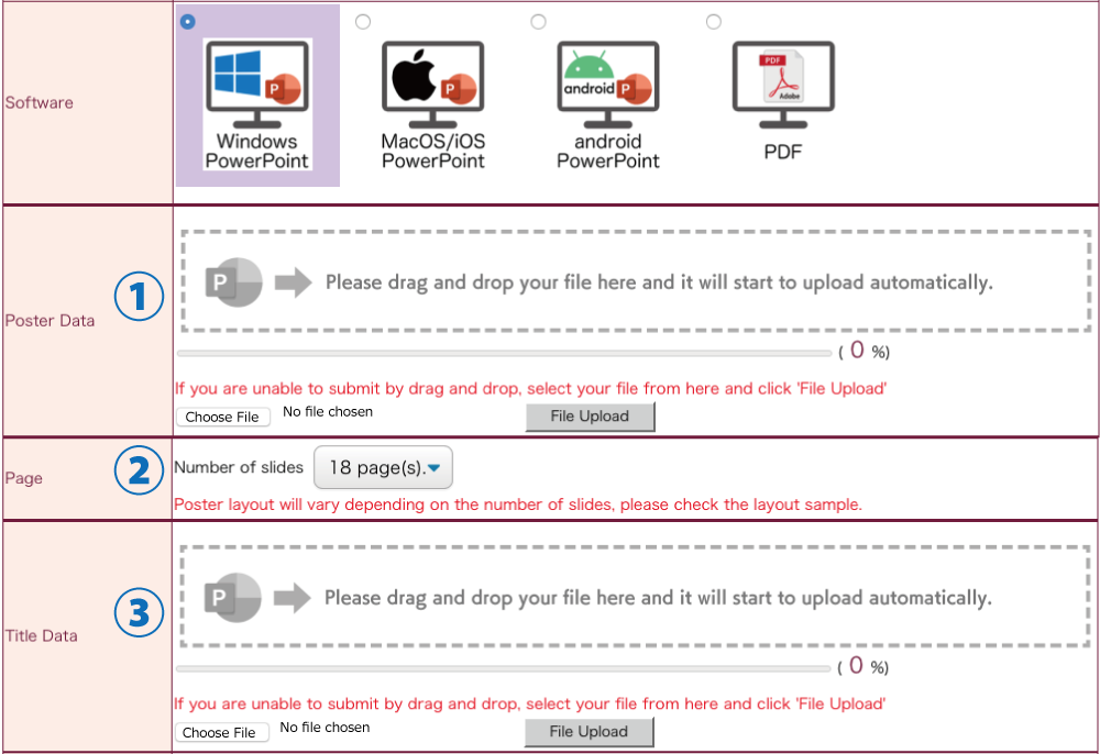Poster Printing Service | Data Creation and Registration Method